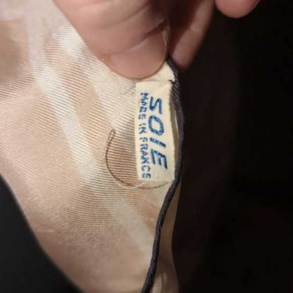 Jacques FATH 100% silk scarf - Picture 2 of 3